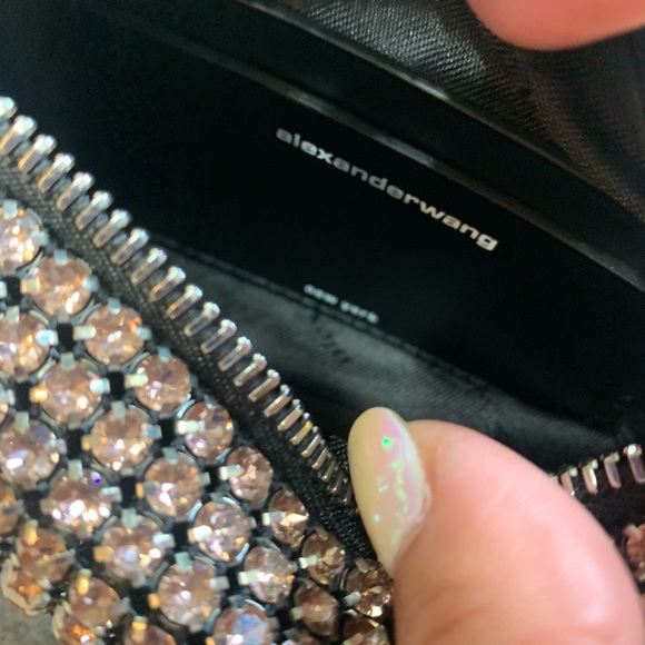 { Alexander Wang } Wangloc Crystal Mini Pouch Bag - Picture 11 of 12
